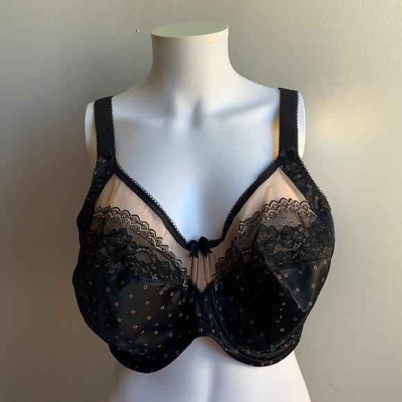 Bridget Black Banded NWT Bra Goddess 34K - Picture 5 of 12